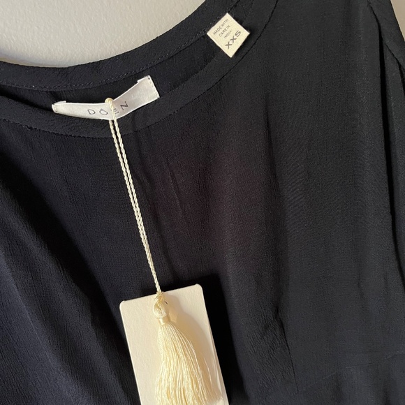 NWT Doen Portal Dress Black XXS - Picture 7 of 9